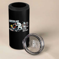 Greenland Not For Sale 4 in 1 Can Cooler Tumbler Political Humor Gift