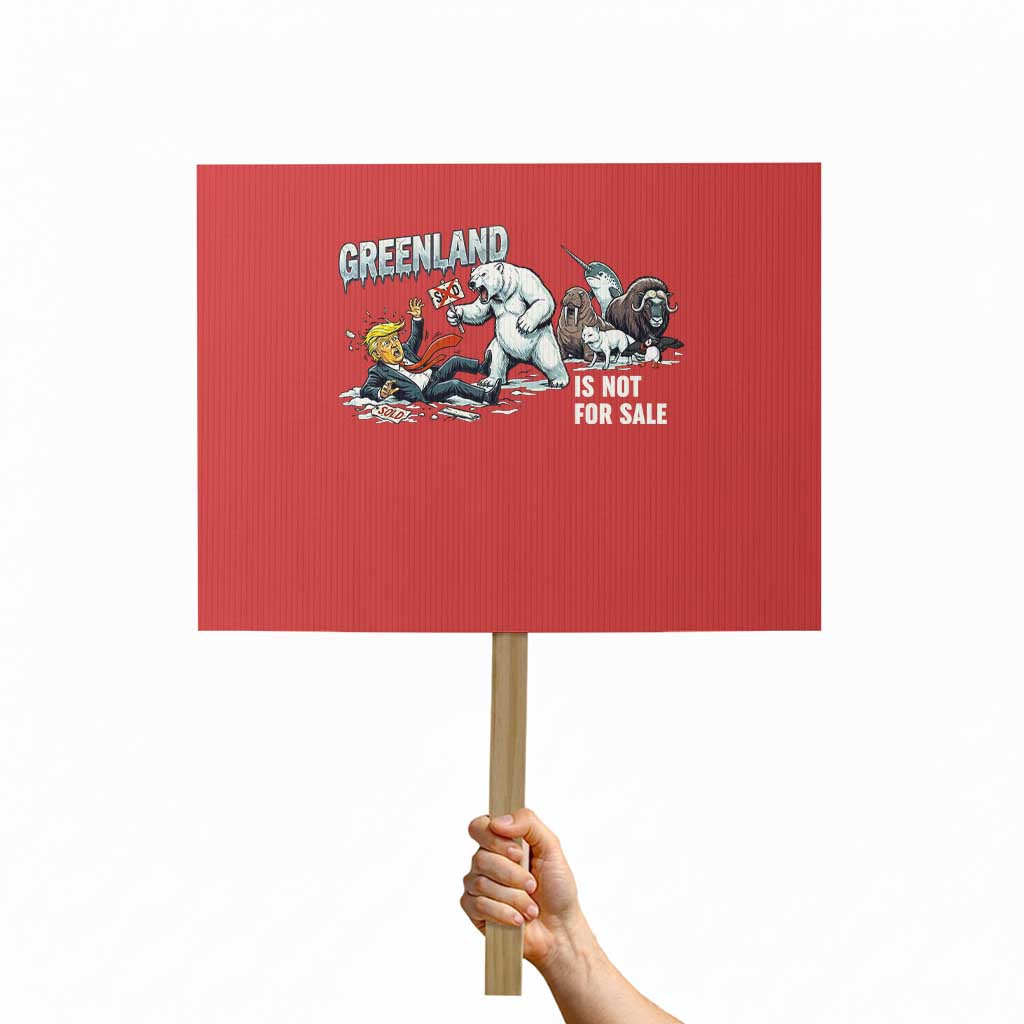 Greenland Not For Sale Protest Sign Political Humor Gift