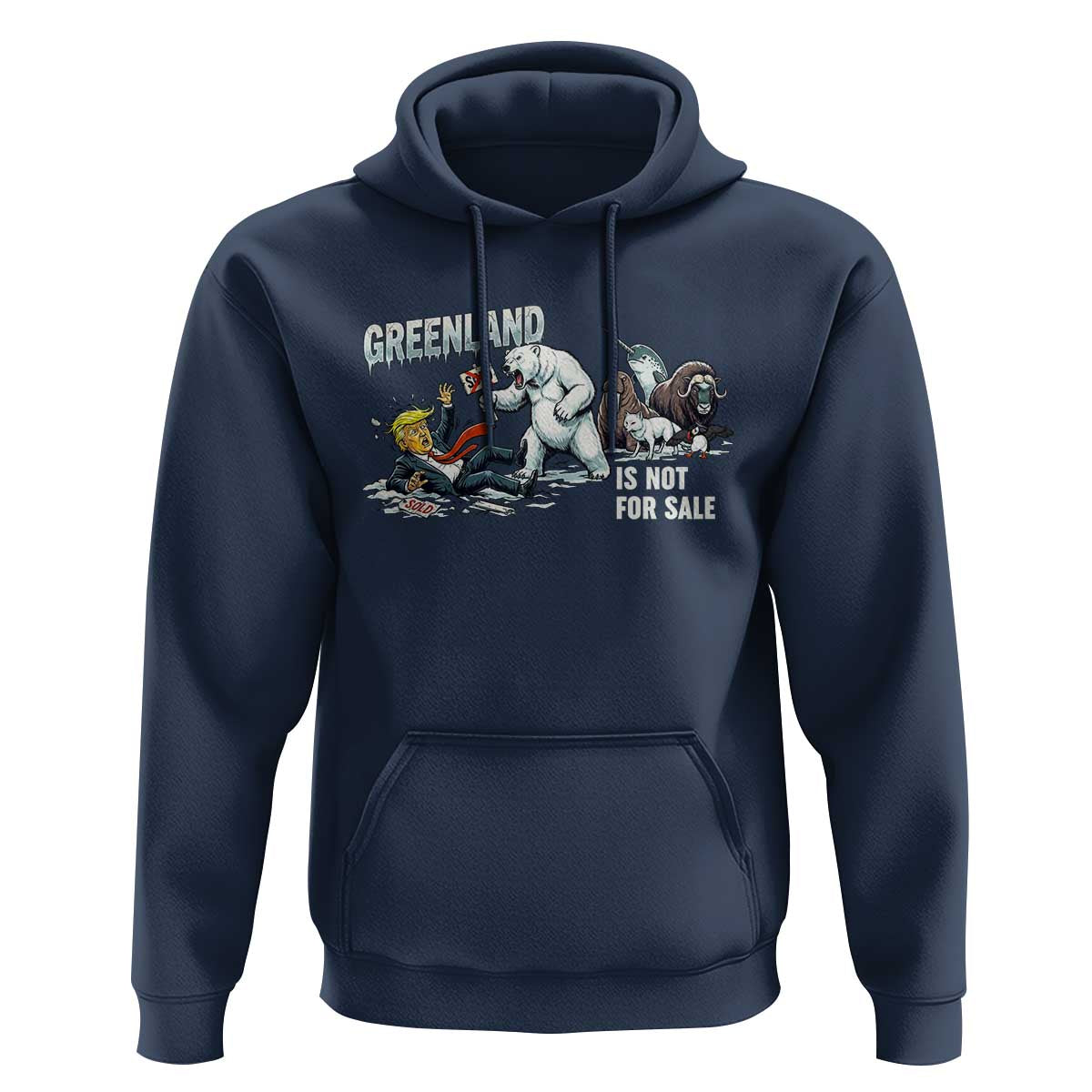 Greenland Not For Sale Hoodie Political Humor Gift
