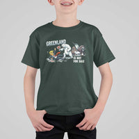 Greenland Not For Sale T Shirt For Kid Political Humor Gift