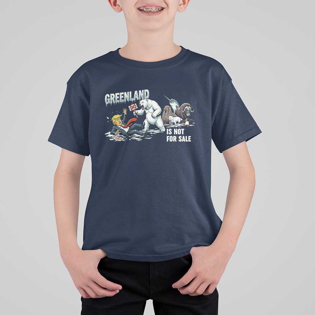 Greenland Not For Sale T Shirt For Kid Political Humor Gift
