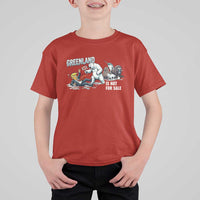 Greenland Not For Sale T Shirt For Kid Political Humor Gift