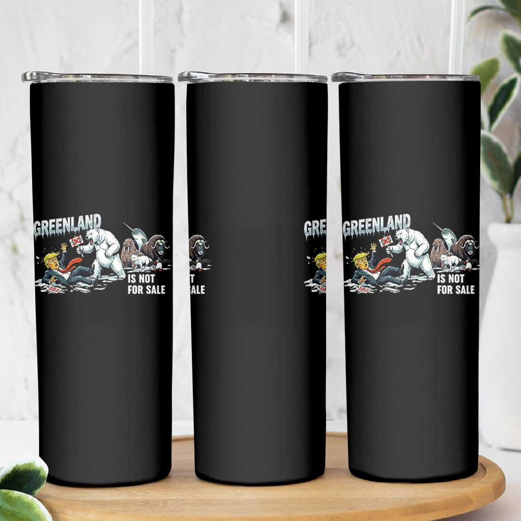 Greenland Not For Sale Skinny Tumbler Political Humor Gift