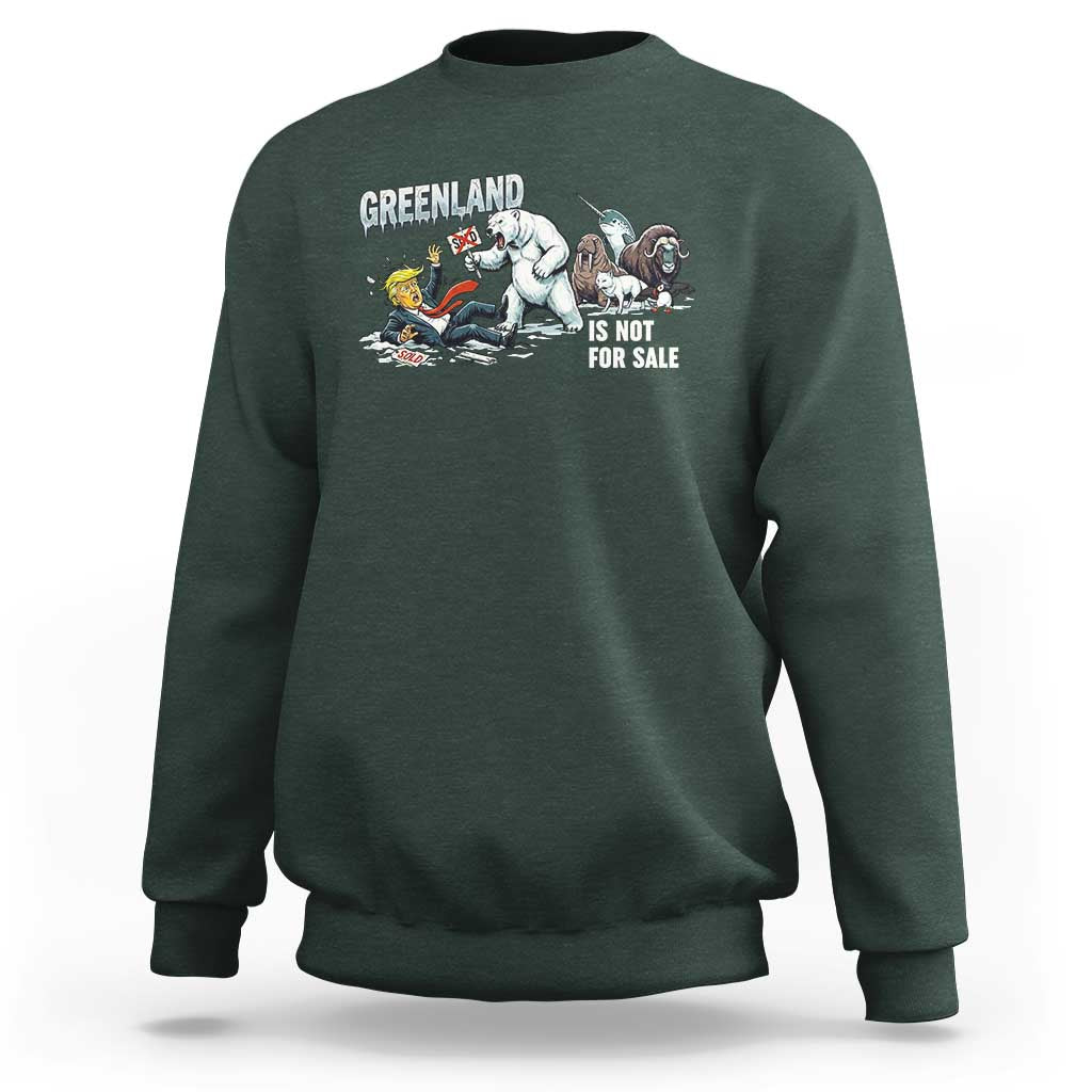 Greenland Not For Sale Sweatshirt Political Humor Gift