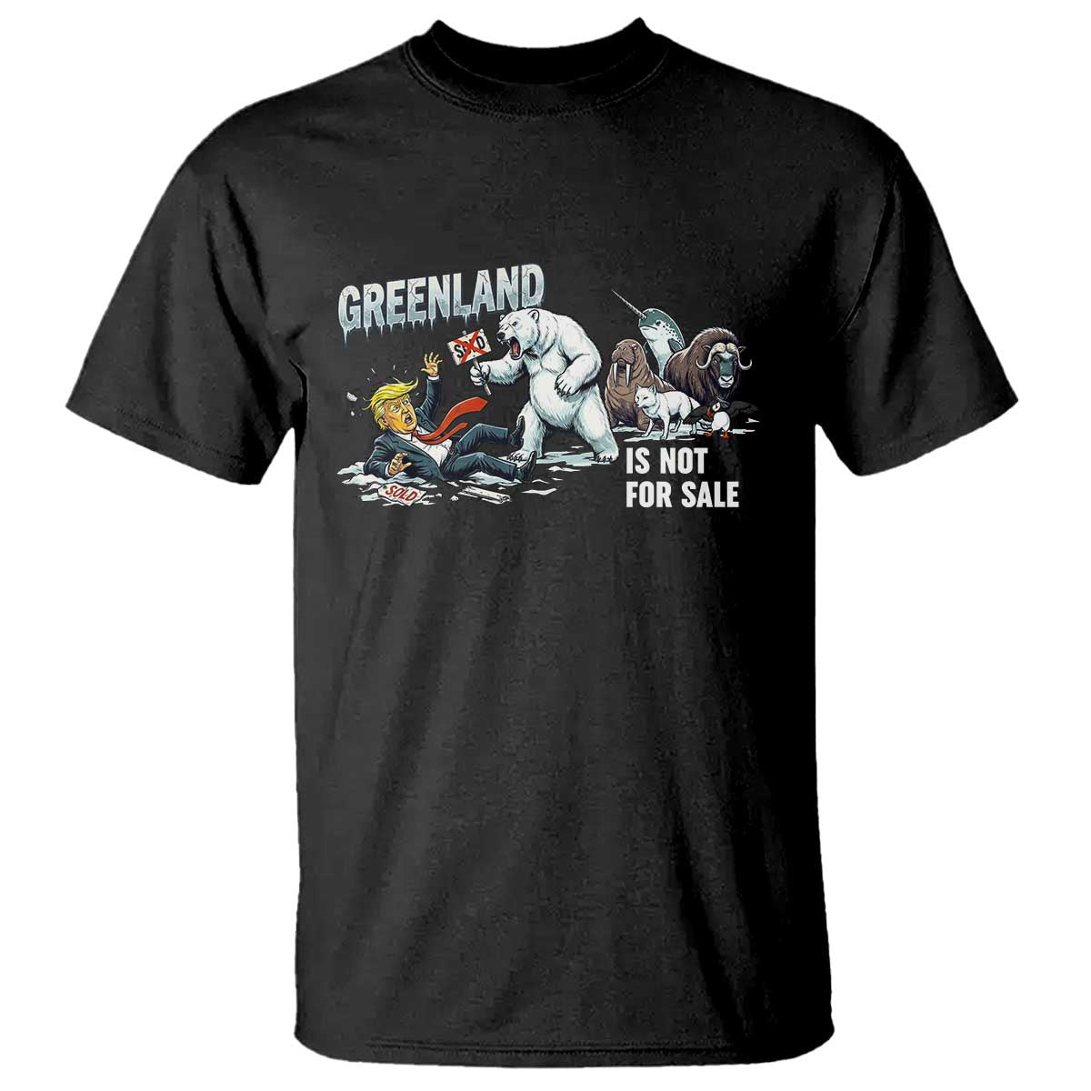 Greenland Not For Sale T Shirt Political Humor Gift