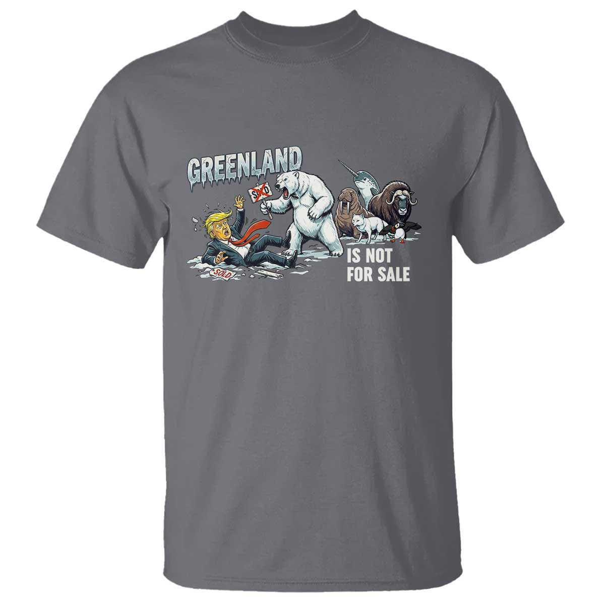 Greenland Not For Sale T Shirt Political Humor Gift