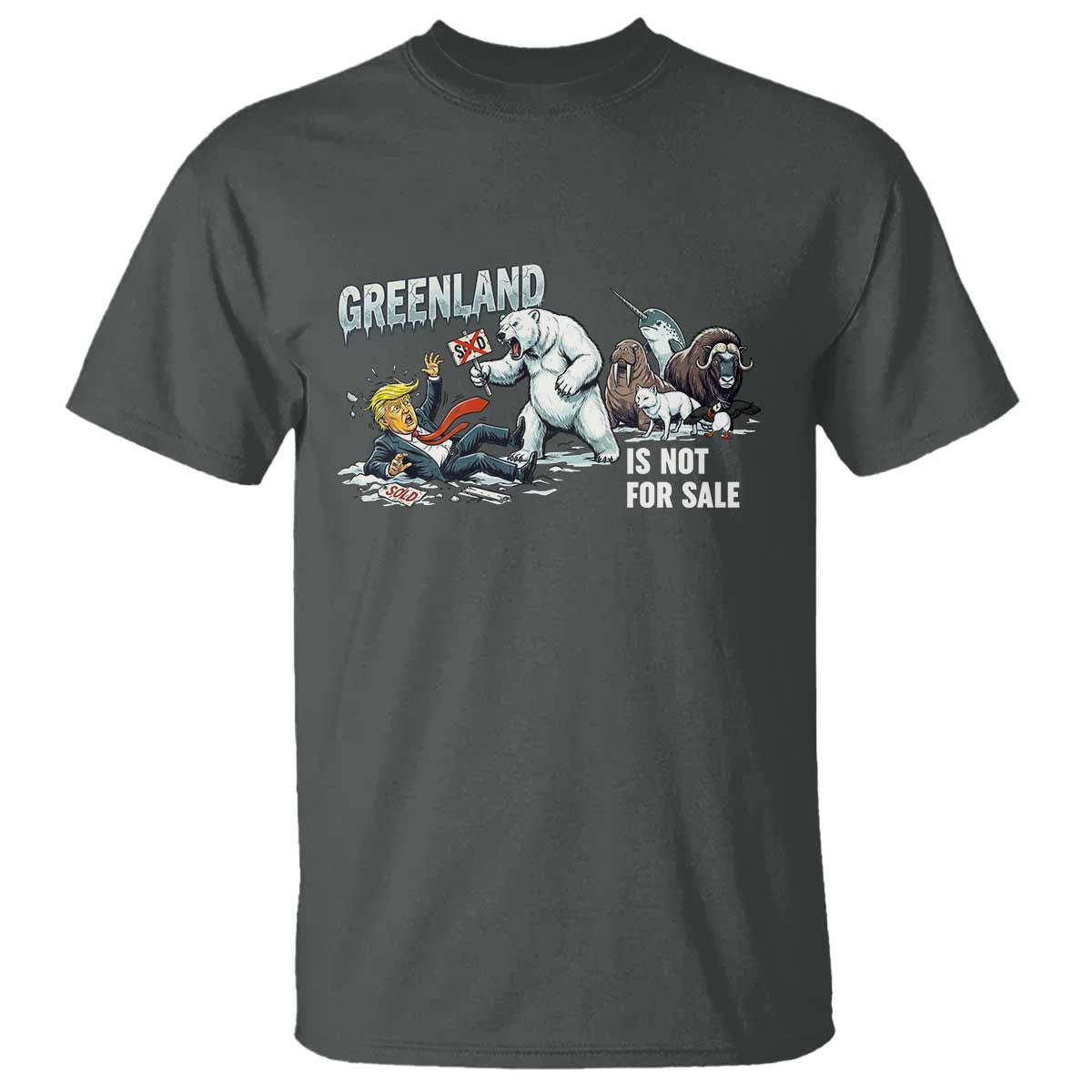 Greenland Not For Sale T Shirt Political Humor Gift