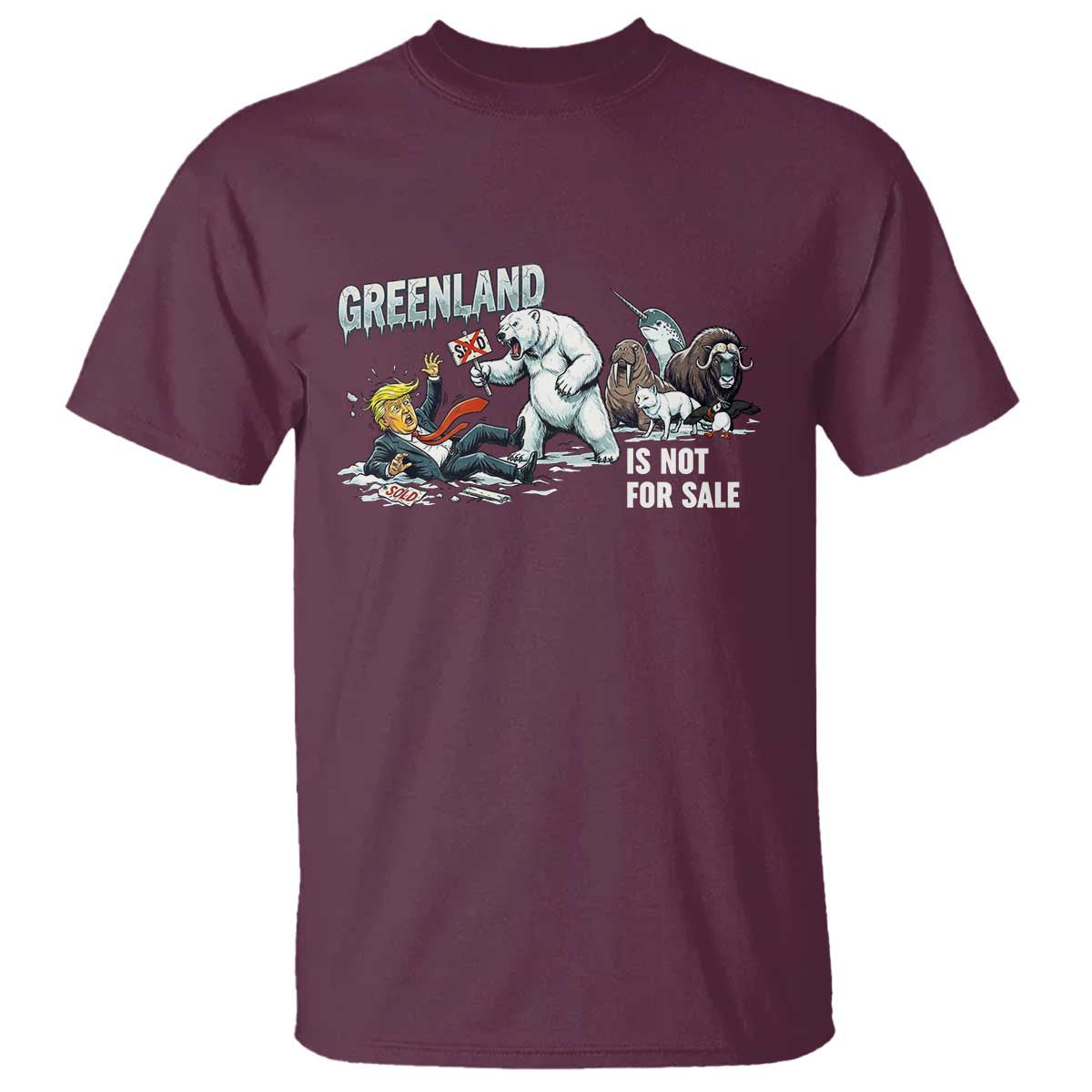 Greenland Not For Sale T Shirt Political Humor Gift