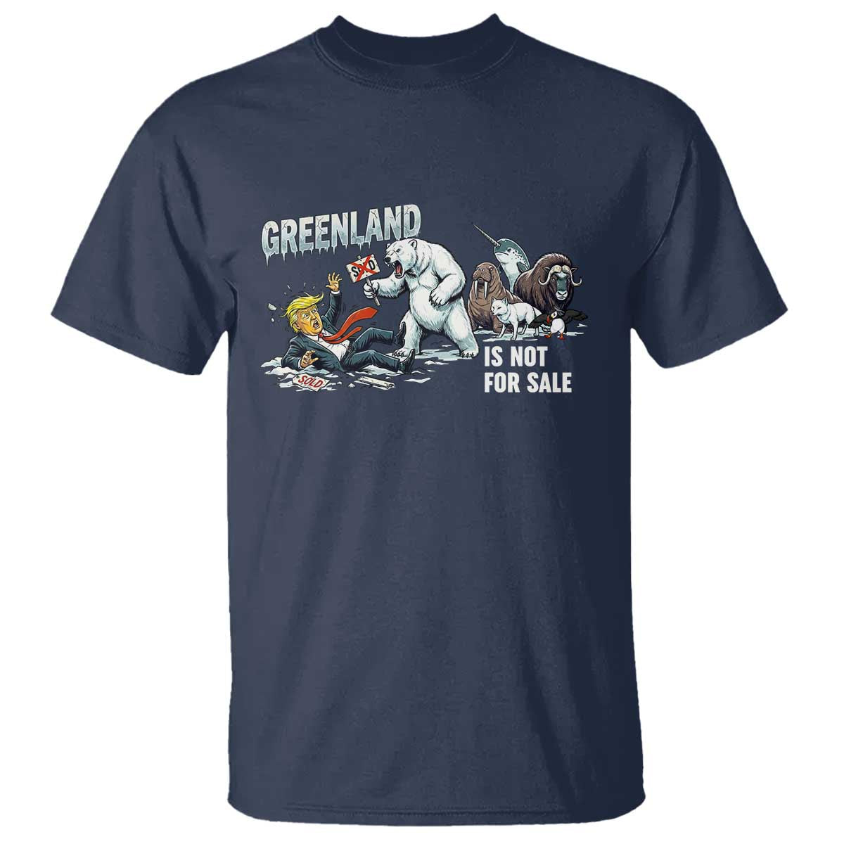Greenland Not For Sale T Shirt Political Humor Gift