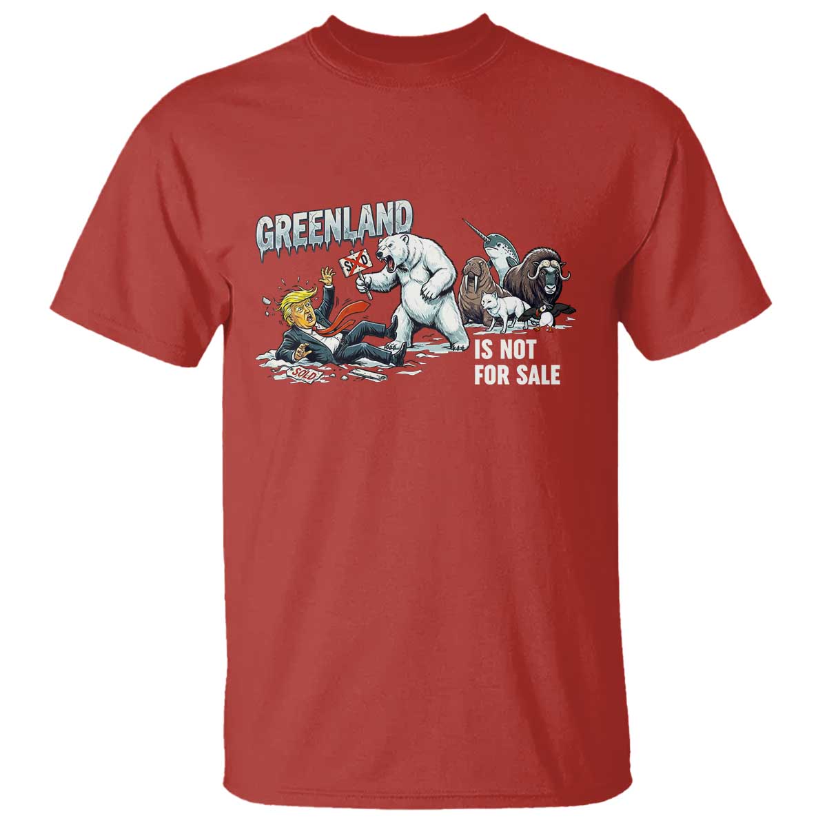 Greenland Not For Sale T Shirt Political Humor Gift