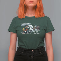 Greenland Not For Sale T Shirt For Women Political Humor Gift