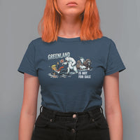 Greenland Not For Sale T Shirt For Women Political Humor Gift