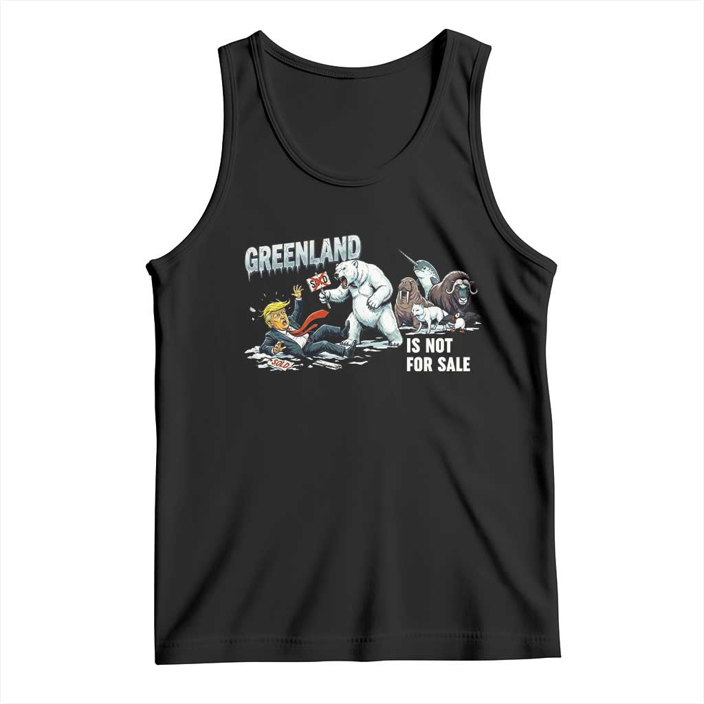 Greenland Not For Sale Tank Top Political Humor Gift