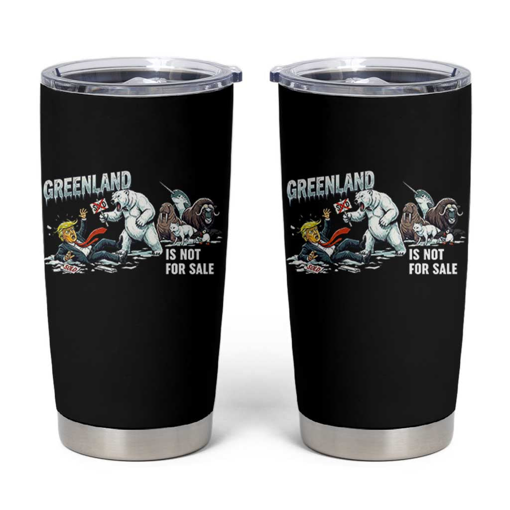 Greenland Not For Sale Tumbler Cup Political Humor Gift