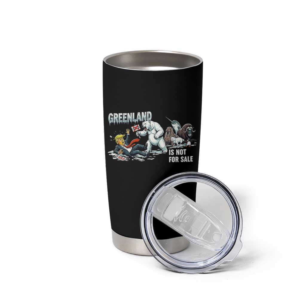 Greenland Not For Sale Tumbler Cup Political Humor Gift