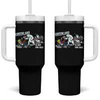 Greenland Not For Sale Tumbler With Handle Political Humor Gift