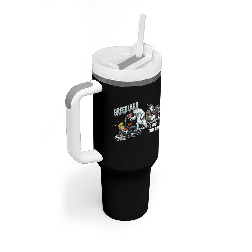 Greenland Not For Sale Tumbler With Handle Political Humor Gift