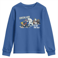 Greenland Not For Sale Youth Sweatshirt Political Humor Gift