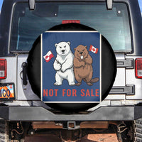 Funny Polar Bear And Beaver Political Protest Spare Tire Cover Not For Sale
