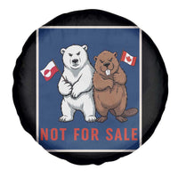 Funny Polar Bear And Beaver Political Protest Spare Tire Cover Not For Sale