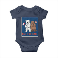 Funny Polar Bear And Beaver Political Protest Baby Onesie Not For Sale