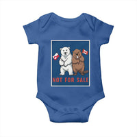 Funny Polar Bear And Beaver Political Protest Baby Onesie Not For Sale