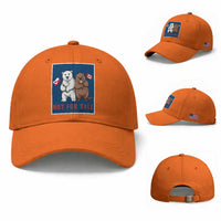 Funny Polar Bear And Beaver Political Protest Baseball Cap Not For Sale