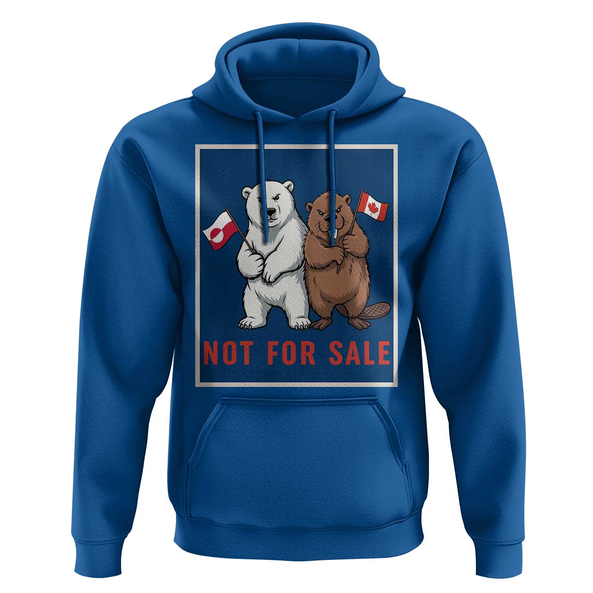 Funny Polar Bear And Beaver Political Protest Hoodie Not For Sale