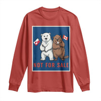 Funny Polar Bear And Beaver Political Protest Long Sleeve Shirt Not For Sale