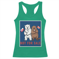 Funny Polar Bear And Beaver Political Protest Racerback Tank Top Not For Sale