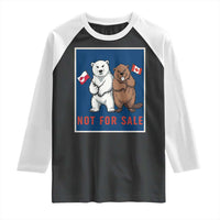Funny Polar Bear And Beaver Political Protest Raglan Shirt Not For Sale
