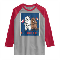 Funny Polar Bear And Beaver Political Protest Raglan Shirt Not For Sale