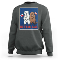 Funny Polar Bear And Beaver Political Protest Sweatshirt Not For Sale