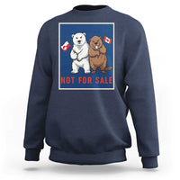 Funny Polar Bear And Beaver Political Protest Sweatshirt Not For Sale