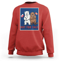 Funny Polar Bear And Beaver Political Protest Sweatshirt Not For Sale