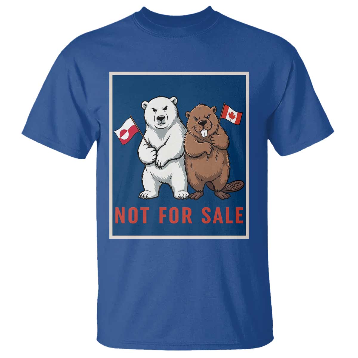 Funny Polar Bear And Beaver Political Protest T Shirt Not For Sale