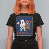 Funny Polar Bear And Beaver Political Protest T Shirt For Women Not For Sale