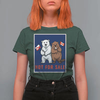 Funny Polar Bear And Beaver Political Protest T Shirt For Women Not For Sale