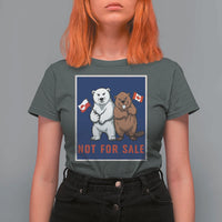 Funny Polar Bear And Beaver Political Protest T Shirt For Women Not For Sale