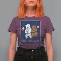 Funny Polar Bear And Beaver Political Protest T Shirt For Women Not For Sale