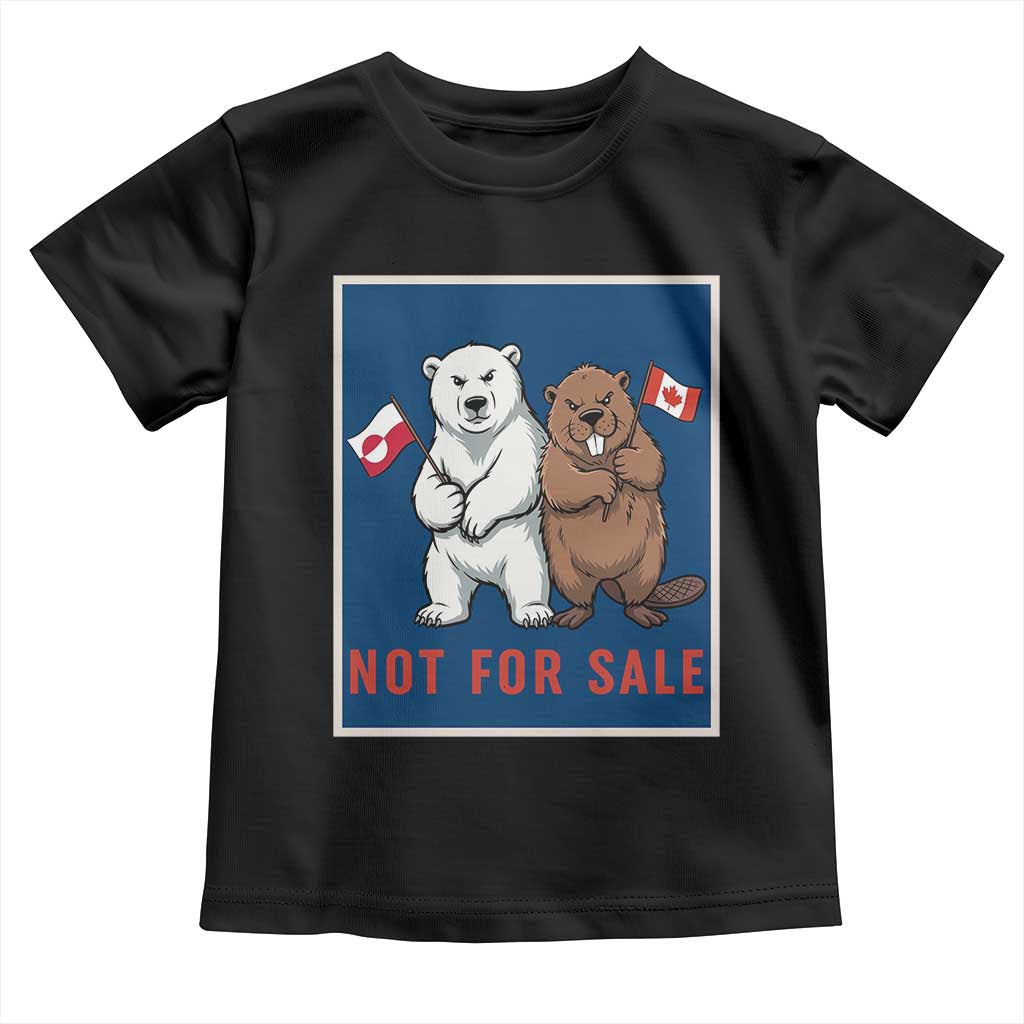 Funny Polar Bear And Beaver Political Protest Toddler T Shirt Not For Sale