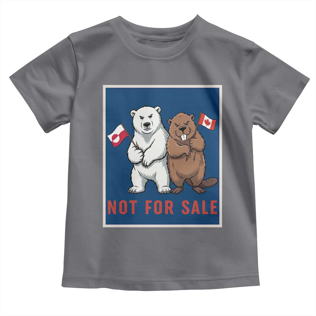 Funny Polar Bear And Beaver Political Protest Toddler T Shirt Not For Sale