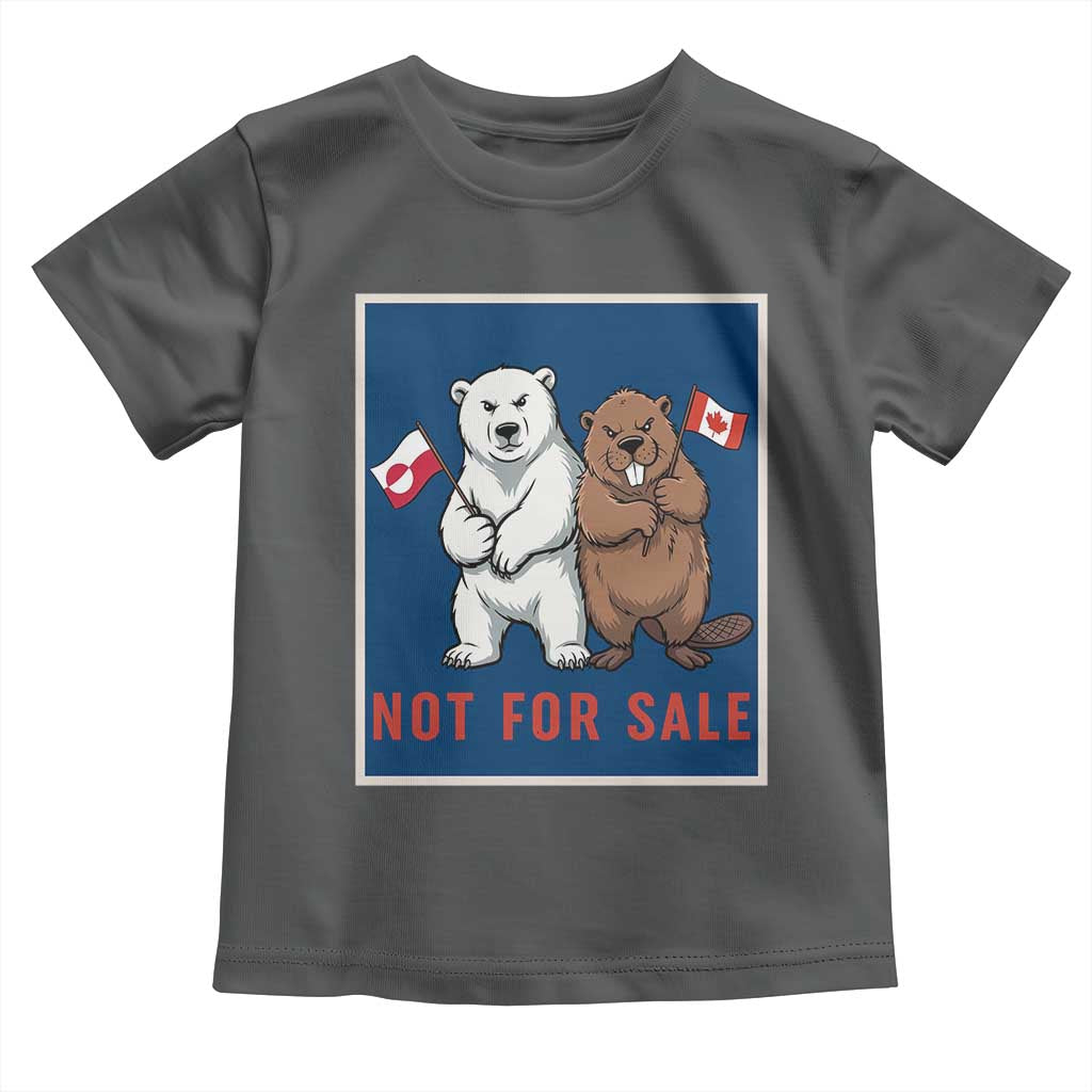 Funny Polar Bear And Beaver Political Protest Toddler T Shirt Not For Sale