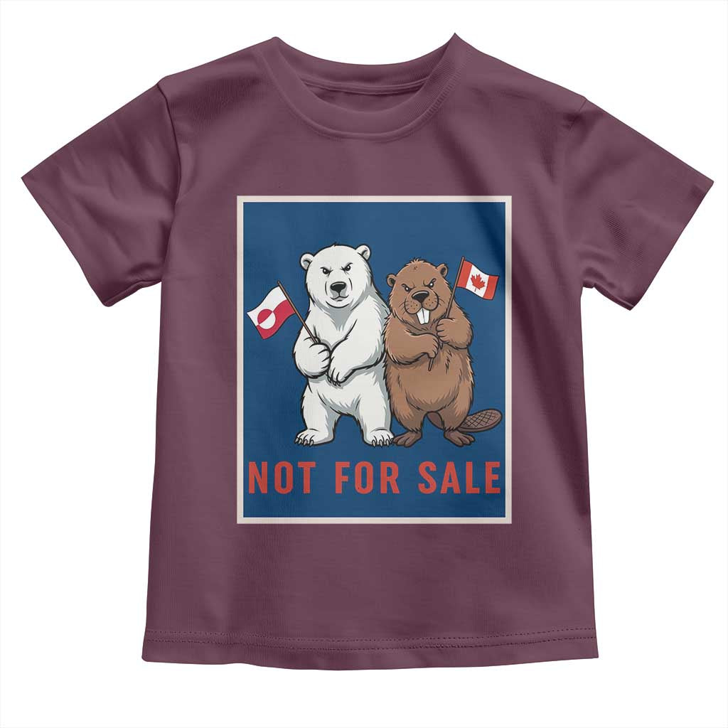 Funny Polar Bear And Beaver Political Protest Toddler T Shirt Not For Sale