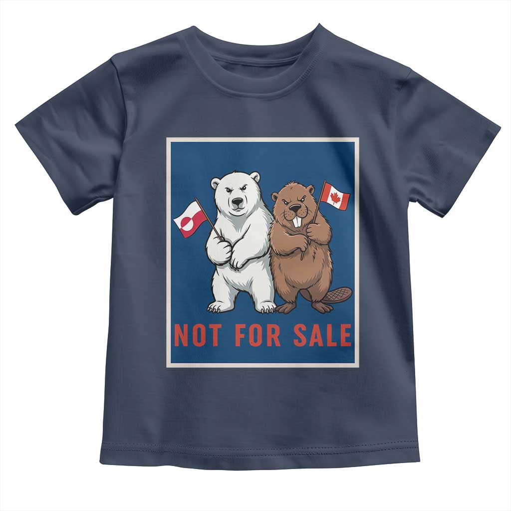 Funny Polar Bear And Beaver Political Protest Toddler T Shirt Not For Sale
