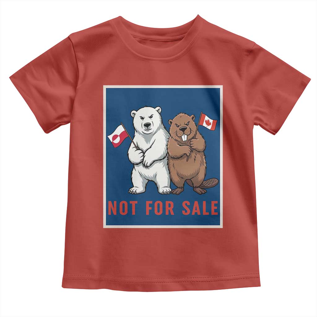 Funny Polar Bear And Beaver Political Protest Toddler T Shirt Not For Sale