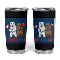 Funny Polar Bear And Beaver Political Protest Tumbler Cup Not For Sale