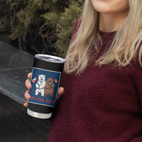 Funny Polar Bear And Beaver Political Protest Tumbler Cup Not For Sale