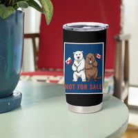 Funny Polar Bear And Beaver Political Protest Tumbler Cup Not For Sale