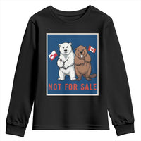 Funny Polar Bear And Beaver Political Protest Youth Sweatshirt Not For Sale